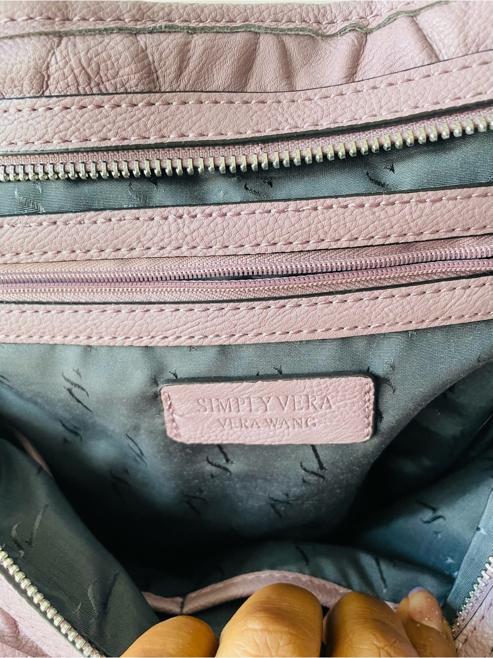 Simply Vera Vera Wang Lavender Quilted Shoulder Bag - Picture 4 of 9